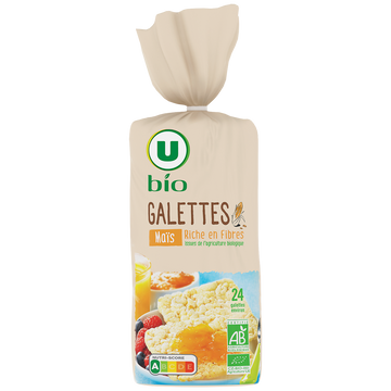 U BIO Galette de mais paquet de 150g