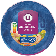 U Salade Américaine au thon pêché à la ligne bol de 1/3, 250g