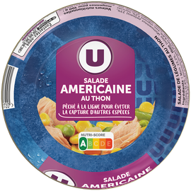 U Salade Américaine au thon pêché à la ligne  bol de 1/3, 250g