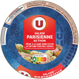 U Salade parisienne au thon pêché à la ligne  bol de 250g