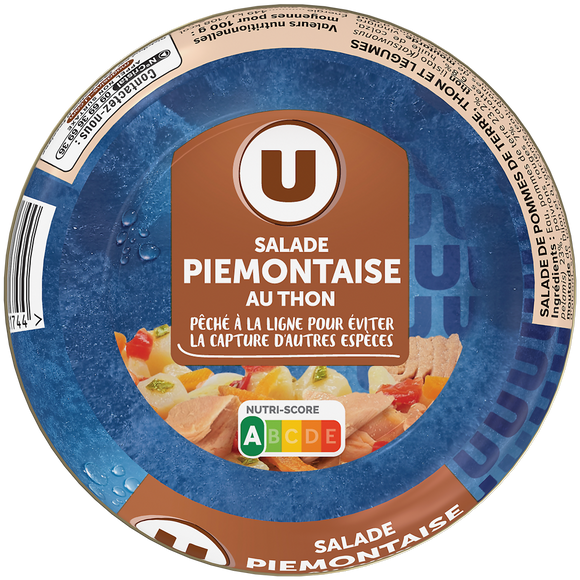 U Salade thon piémontaise pêché à la ligne  boîte de 250g