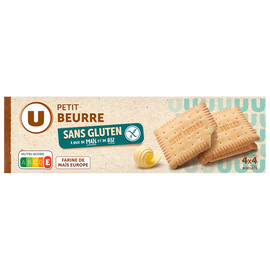 U SANS GLUTEN Petit beurre sans gluten  paquet de 130g
