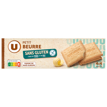 U SANS GLUTEN Petit beurre sans gluten paquet de 130g