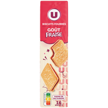 U Biscuits goût fraise , paquet de 295g