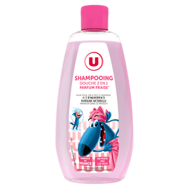 U Shampooing douche enfant 2+1 Parfum Lait Fraise - Flacon 250ml