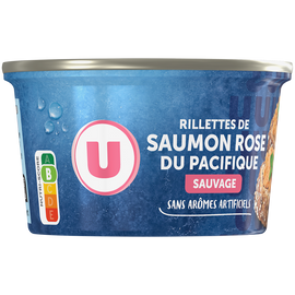 U Rillettes de saumon rose du Pacifique  bol en métal de 125g