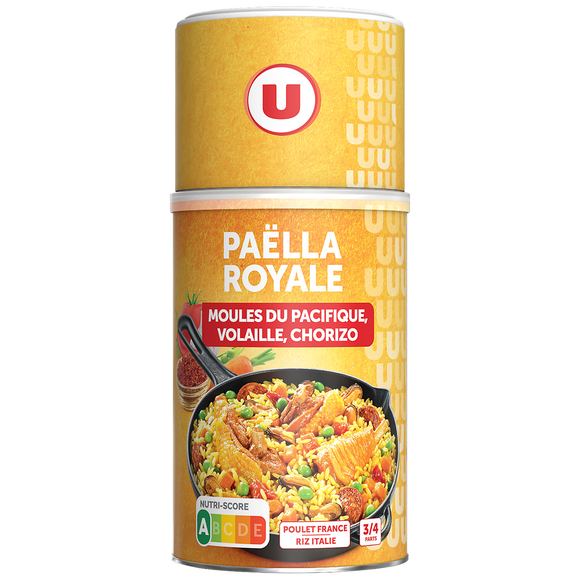 U Paëlla royale volaille et fruits de mer  boîte de 1kg