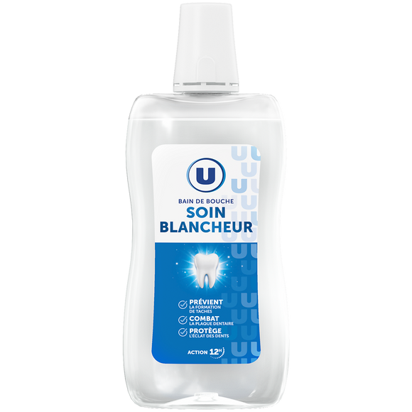 U Bain de bouche blancheur 500ml