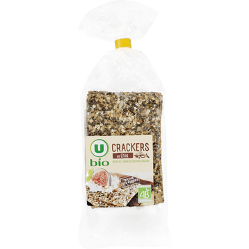 U BIO Crackers au chia  paquet de 200g
