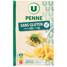 U SANS GLUTEN Penne sans gluten 400g