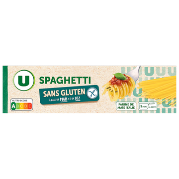 U SANS GLUTEN Spaghetti sans gluten 400g