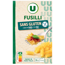U SANS GLUTEN Fusilli sans gluten , 400g