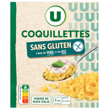 U SANS GLUTEN Coquillettes sans gluten 400g