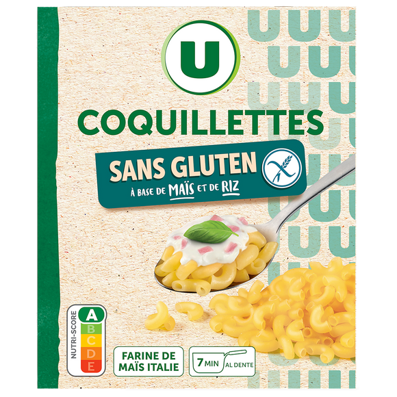 U SANS GLUTEN Coquillettes sans gluten 400g
