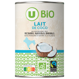 U BIO Lait de coco  400ml