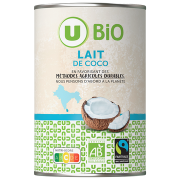 U BIO Lait de coco  400ml