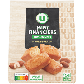U Mini financier aux amandes pur beurre  210g