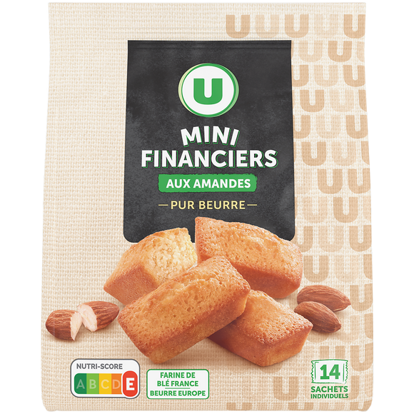 U Mini financier aux amandes pur beurre  210g