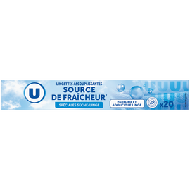 U Lingettes assouplissantes spéciale sèche linge  x20