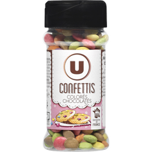 U Confettis colorés chocolatés sachet de 65g