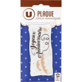 U Plaque joyeux anniversaire  paquet de 7g