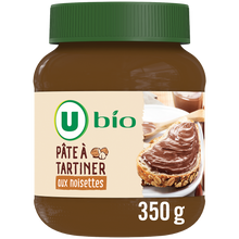 U BIO Pâte à tartiner aux noisettes sans huile de palme 350g