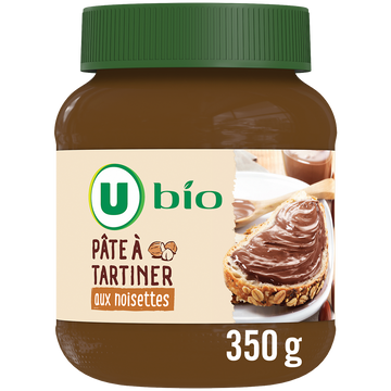 U BIO Pâte à tartiner aux noisettes sans huile de palme 350g