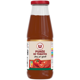 U Purée de tomates fraîches sans sel ajouté  bouteille de 700g