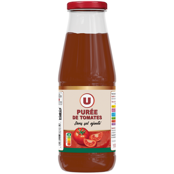 U Purée de tomates fraîches sans sel ajouté  bouteille de 700g