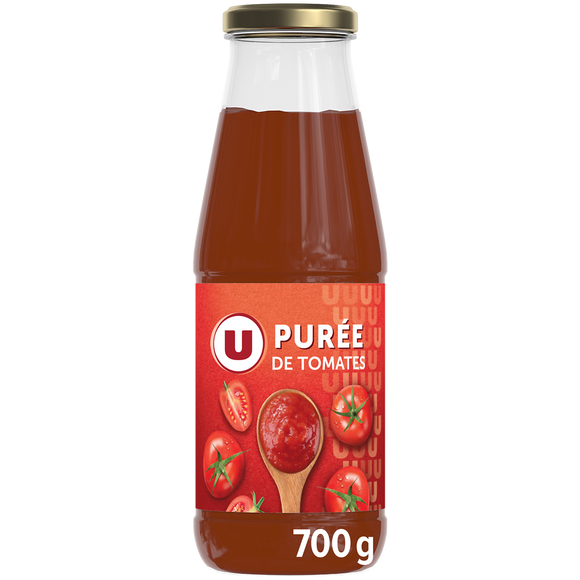 U Purée de tomates fraîches sans sel ajouté bouteille de 700g