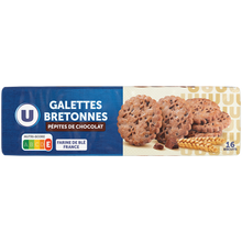 U Biscuits Galettes bretonnes aux pépites de chocolat 130g
