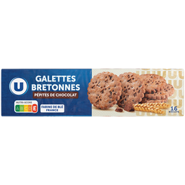 U Biscuits Galettes bretonnes aux pépites de chocolat 130g