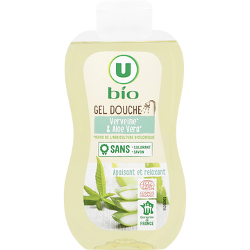 U BIO Gel douche verveine & aloe vera - Flacon 250ml