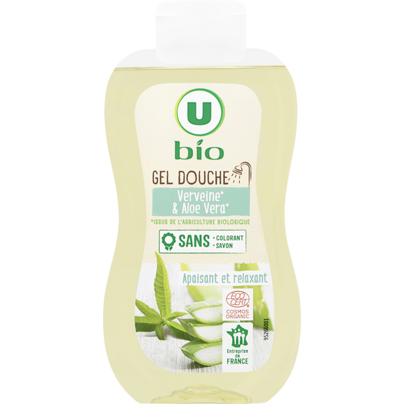 U BIO Gel douche verveine & aloe vera - Flacon 250ml