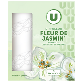 U Mini diffuseur longue durée + 3 recharges parfum fleur d'orchidée
