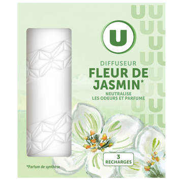 U Mini diffuseur longue durée + 3 recharges parfum fleur d'orchidée