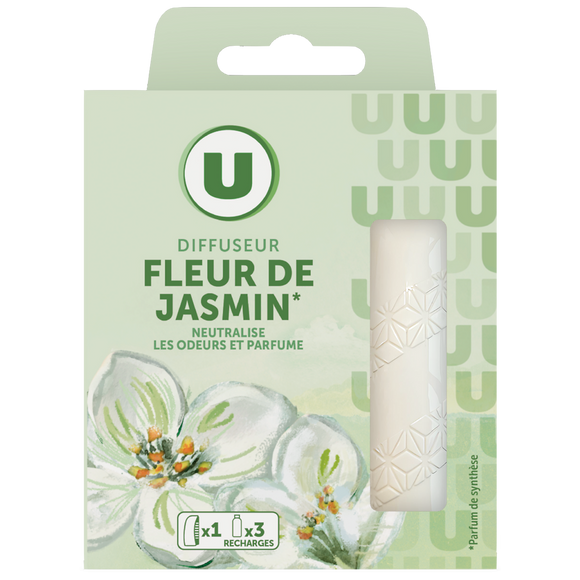 U Désodorisant Mini spray 1 diffuseur avec 3 recharges floral