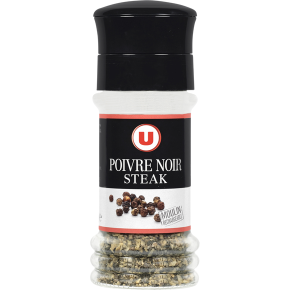 U Moulin de poivre steack noir rechargeable  41g