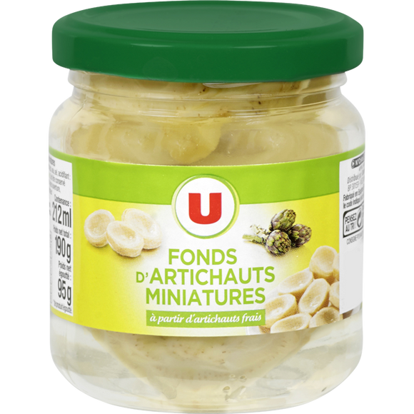 U Fonds d'artichauts miniatures - Bocal 95g