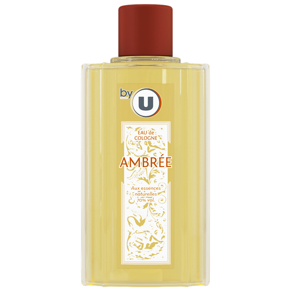 BY U Eau de Cologne ambrée  flacon de 500ml