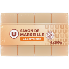 U Savon de Marseille glycériné 4x200g
