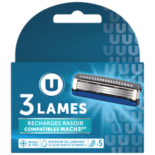 U Recharge universelle homme compatible Mach3 3 lames U x5