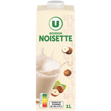 U Boisson végétale saveur noisette 1L