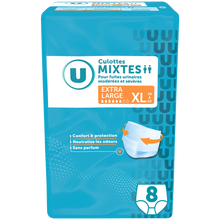 U Culottes incontinence mixtes pour adulte Taille XL -, x8