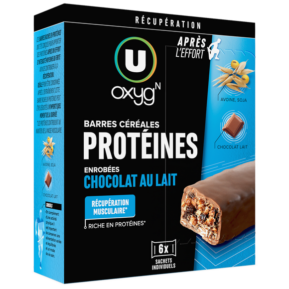 U OXYGN Barres protéinées au chocolat  192g