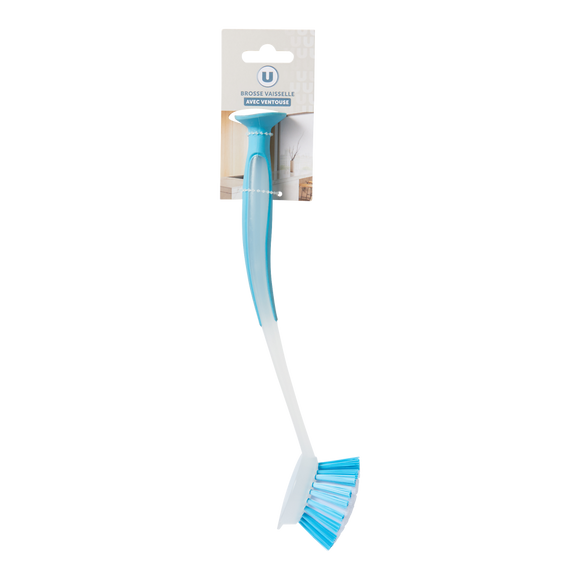 U Brosse vaisselle à ventouse