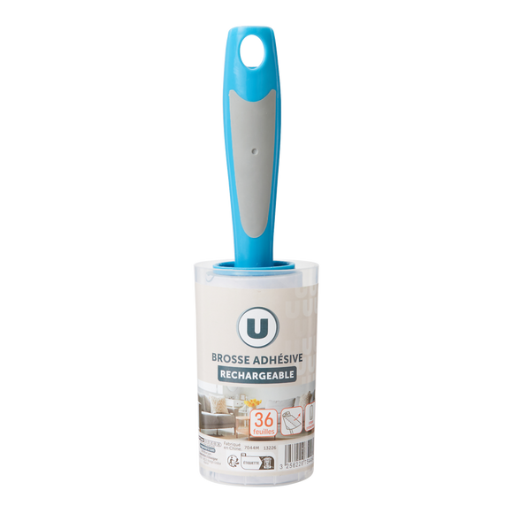 U Brosse à habits adhésive U
