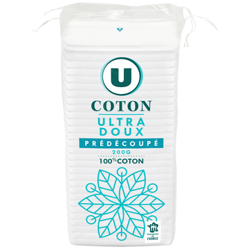 U Coton douceur prédécoupé  sachet de 200g
