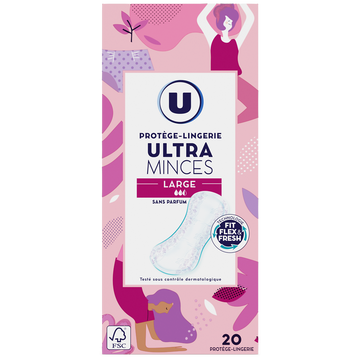 U Protège-lingerie ultra minces large  x20