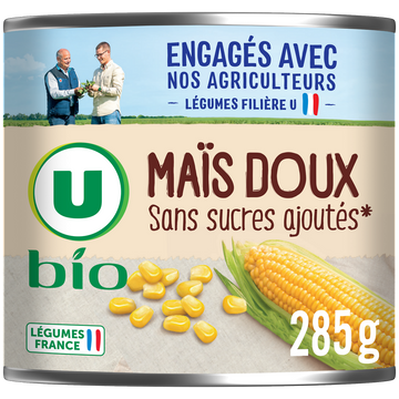 U BIO Maïs doux en grains - Boîte 285g